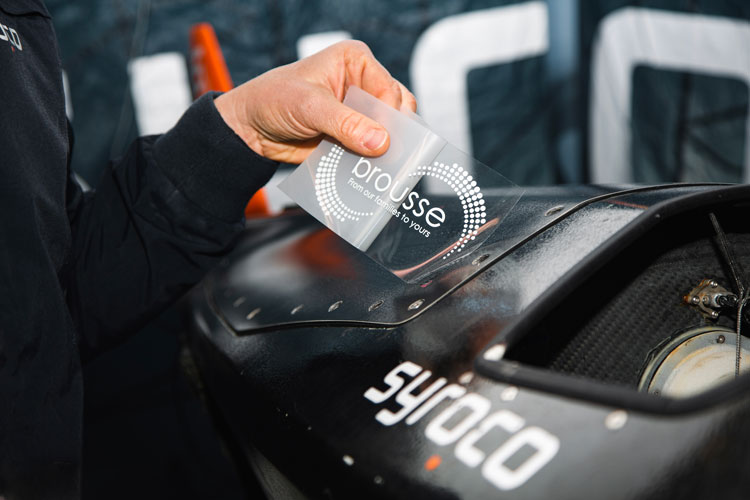 Logo Brousse apposé sur le Speedcraft